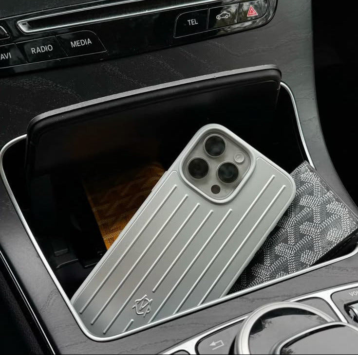 Rimowa Silver Case For iPhone 16/15/14 Pro & Pro Max