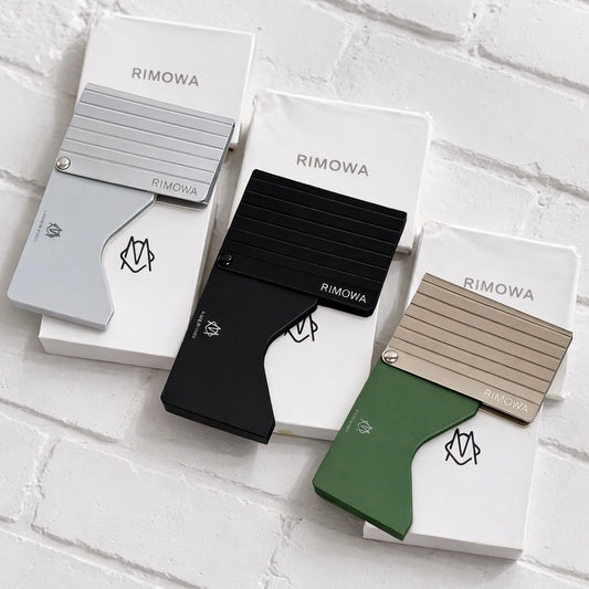 Rimowa Aluminium Card Holder - Silver/Black/Titanium