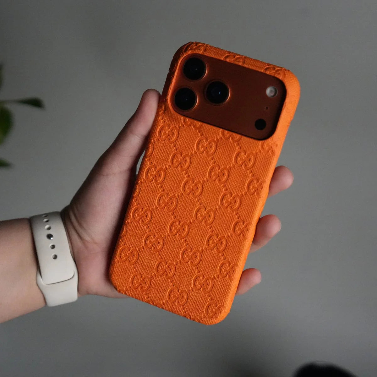 Gucci GG Orange Case for iPhone 17 Pro / Max